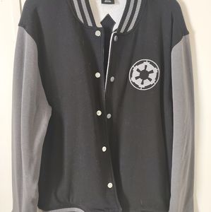 Starwars imperial/rebel reversible varsity jacket